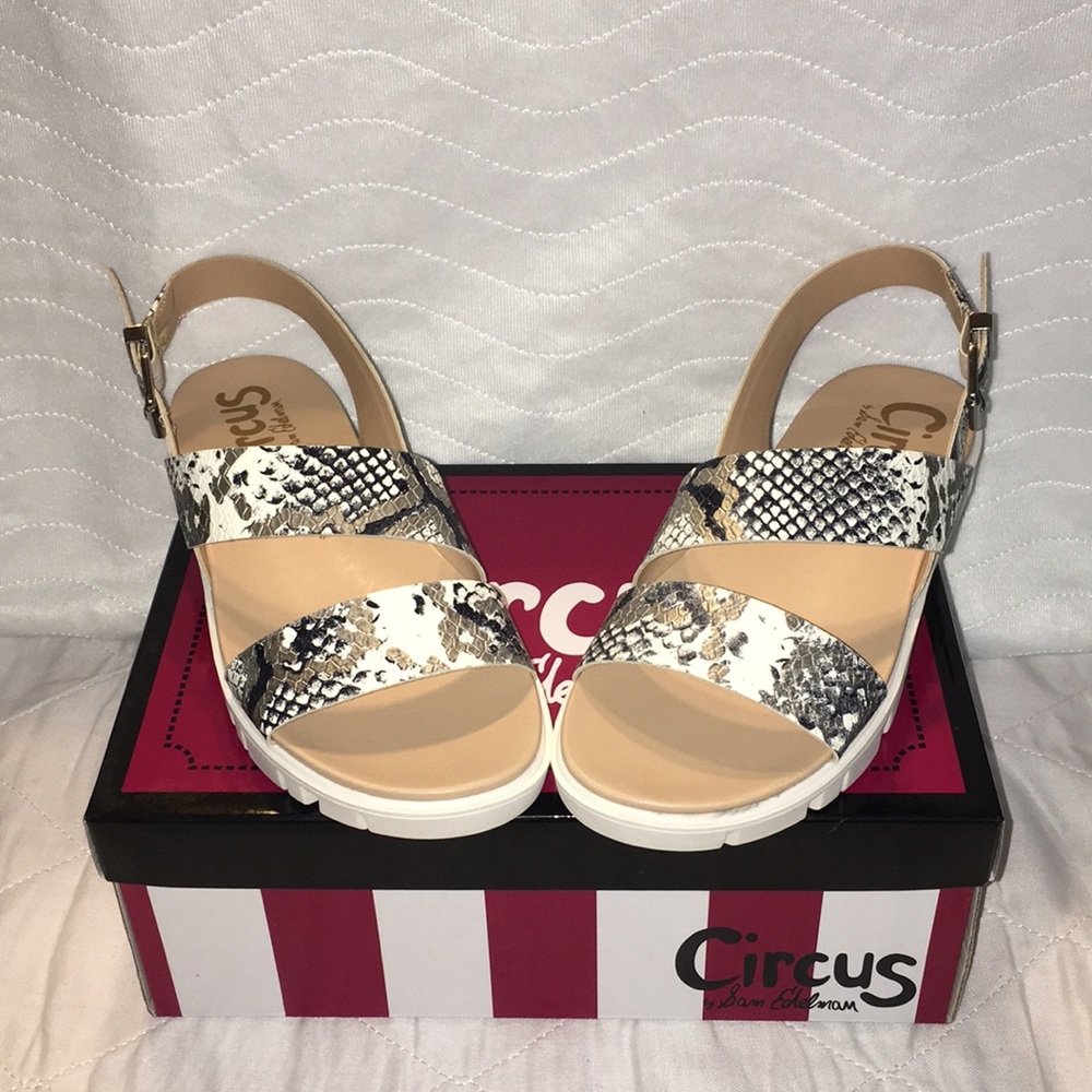 NWT Circus by Sam Edelman Snake Print Sandal Sz6.5 - Picture 7 of 7